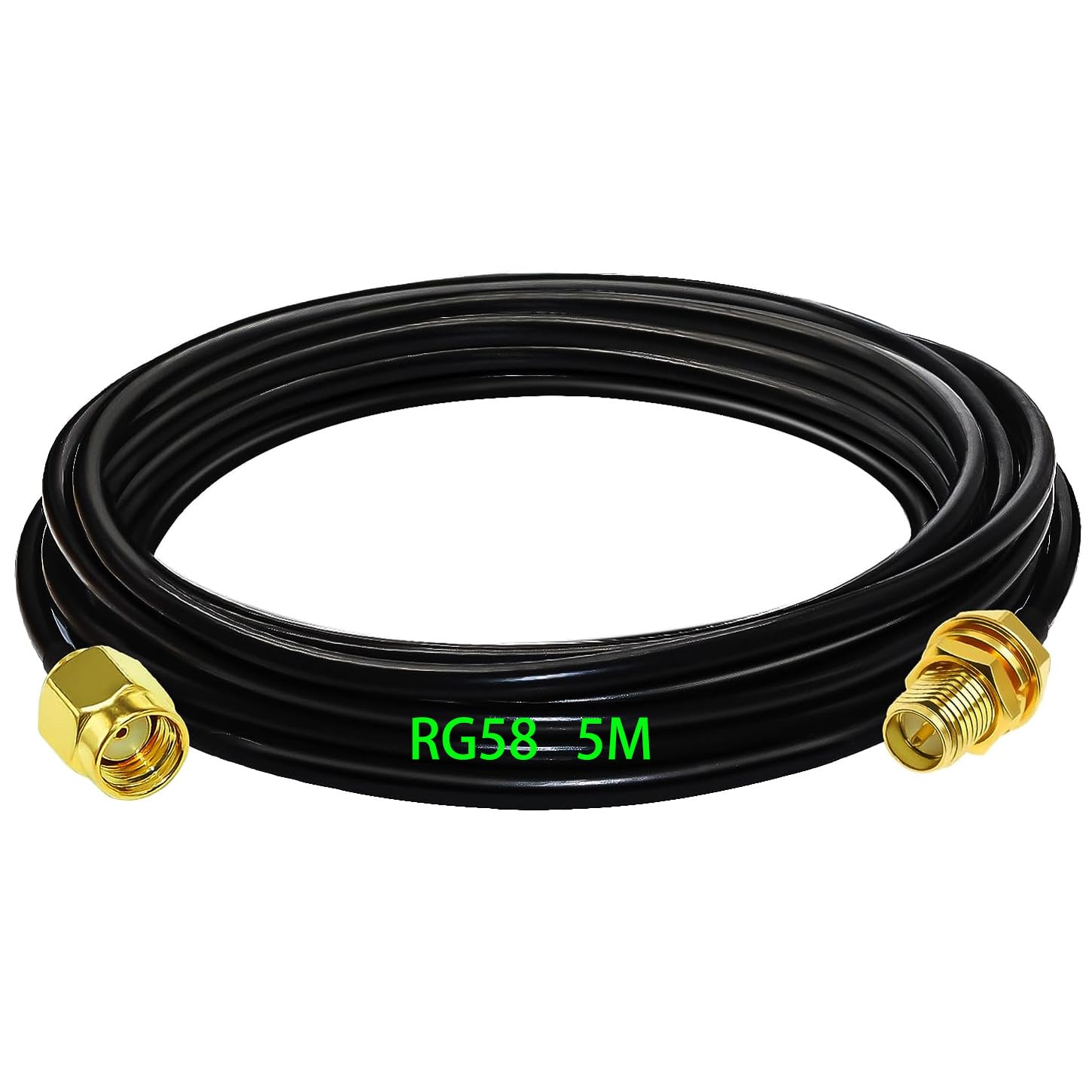 Superbat RF coaxiale SMA Male naar SMA vrouwelijk schot RG174 3 m kabel 3 stks RF Coax SMA Adapter Kit voor SDR-apparatuur Antenne Ham Radio, 3G 4G LTE antenne, ADS-B, GPS