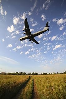 Posterazzi PSTANK100014M A C-5M Super Galaxy Heavy Transport Aircraft Landing, Russia Photo Print, 11 x 17, Multi