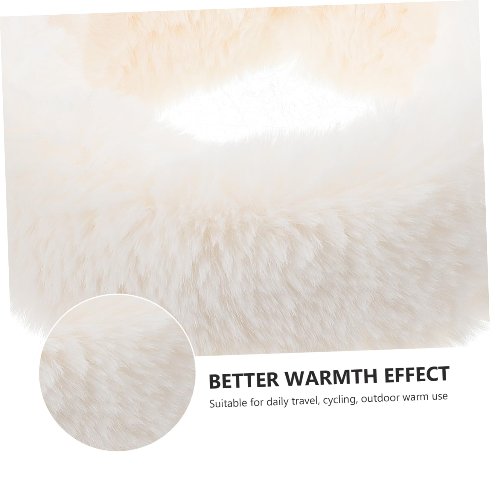 Holibanna Fur Collar Scarf Windproof Neck Warmer Winter Neckerchief Outdoors Neckerchief Women Scarf Riding Neck Warmer Warm Neckerchief Temperament Boy Girl White Men and Women Plush