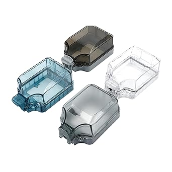 CLUB BOLLYWOOD Switch Cover Protector IP66 Case Wall Panel Box for Balconies Yards Bathroom transparent gray | Electrical & Solar | Switch Plates & Outlet Covers|1 86 Type Switch Box