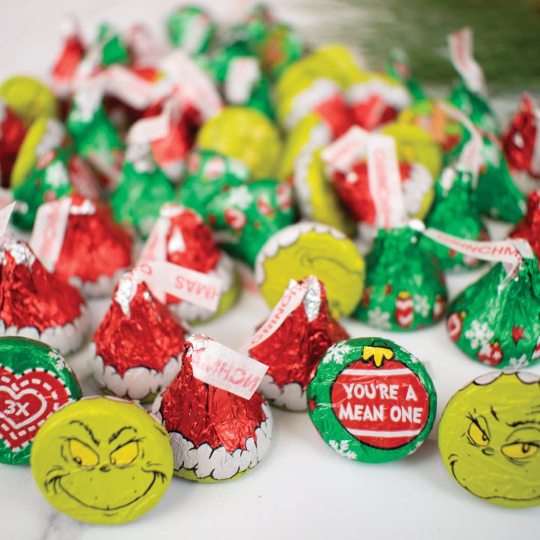 Grinch Hershey's Kisses Christmas Candy Grocery