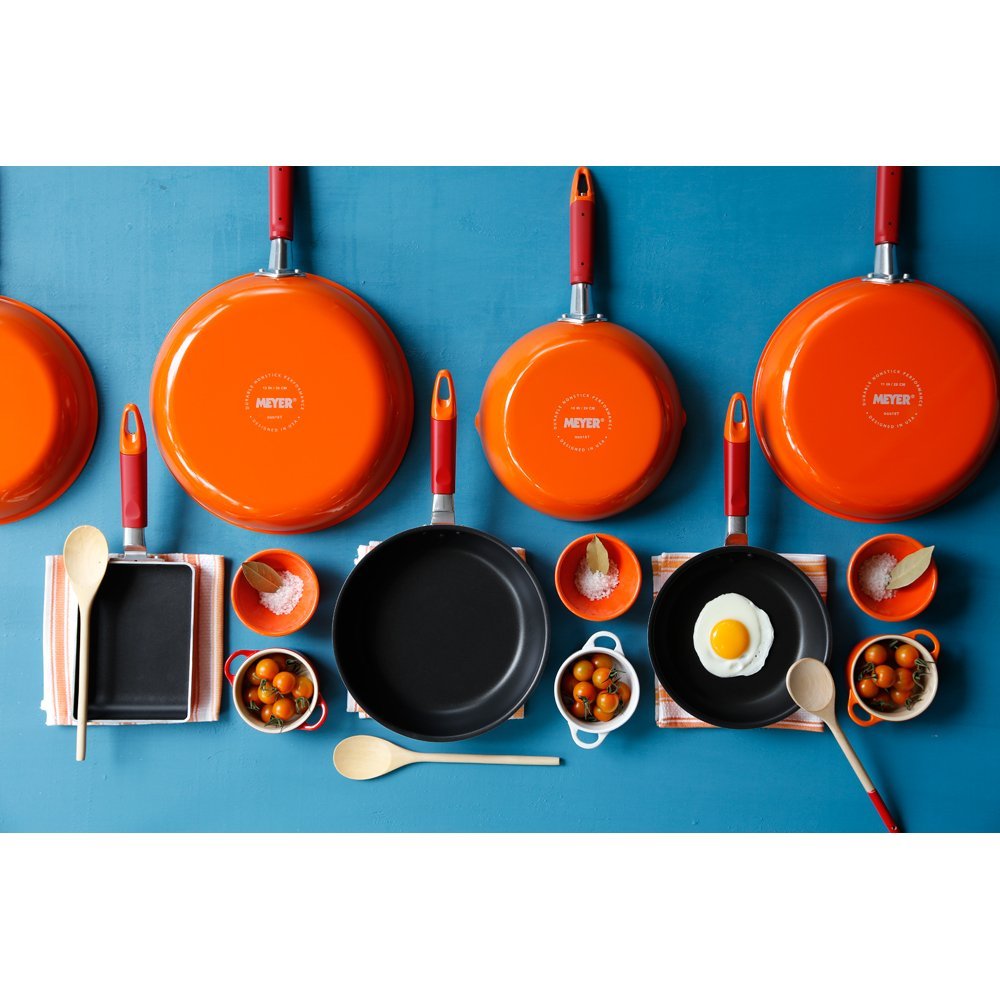MEYER 2点セット⭐︎ Amazon｜マイヤー フライパン 「ピュアオレンジ」 フライパン 28cm
