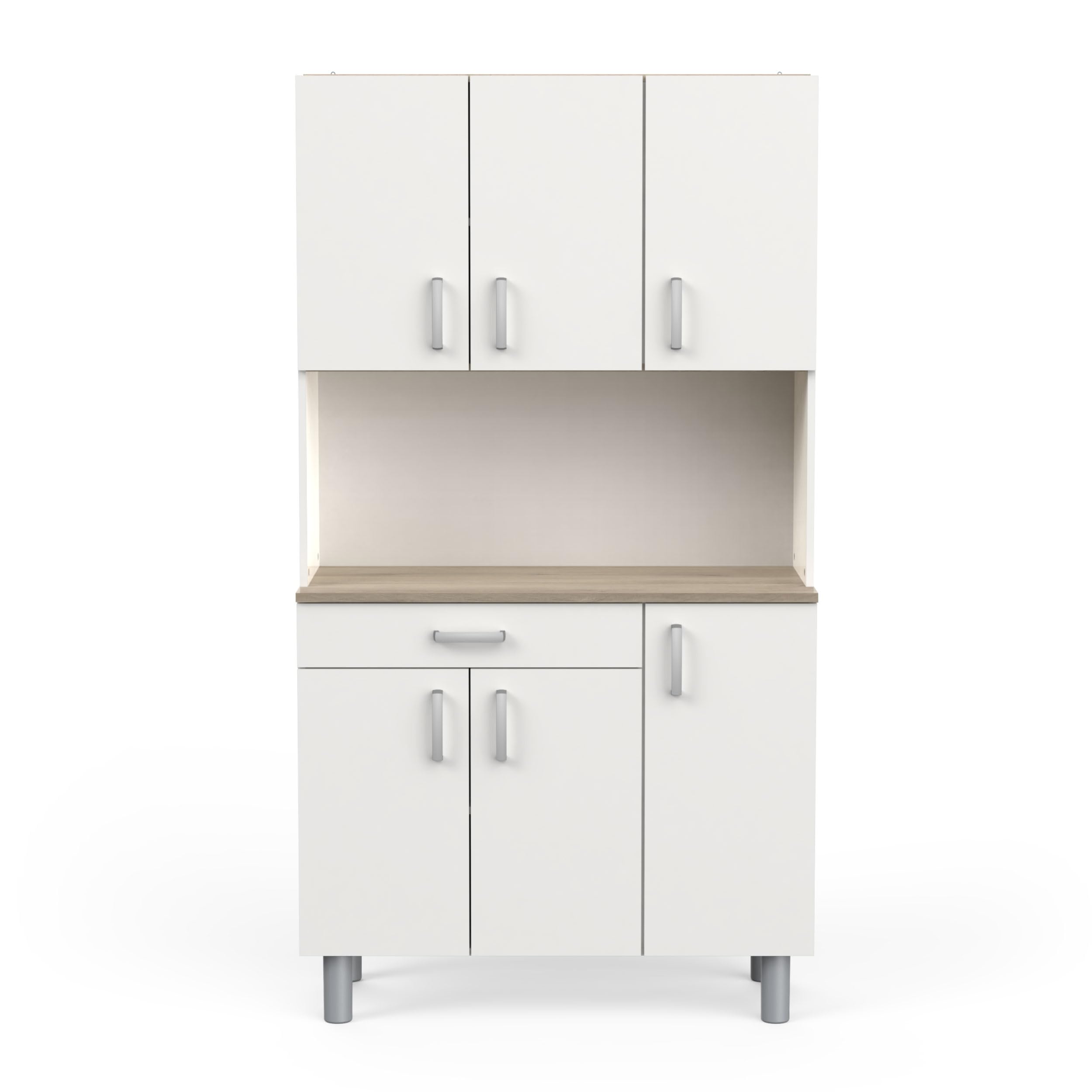 Demeyere Aparador, Madera de ingeniería, 100,8 x 42,3 x 185,5 cm