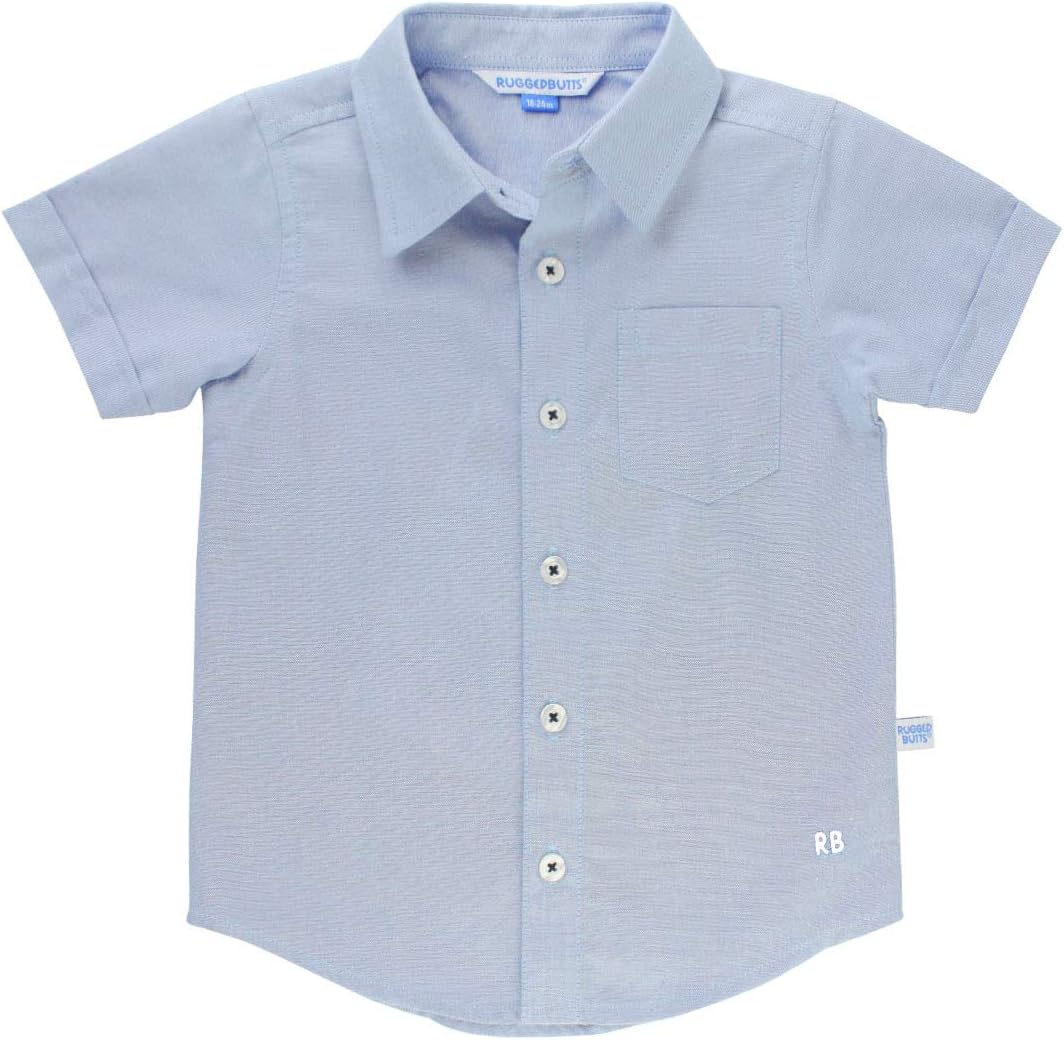 RUGGEDBUTTS® Baby/Toddler Boys Short Sleeve Button Down