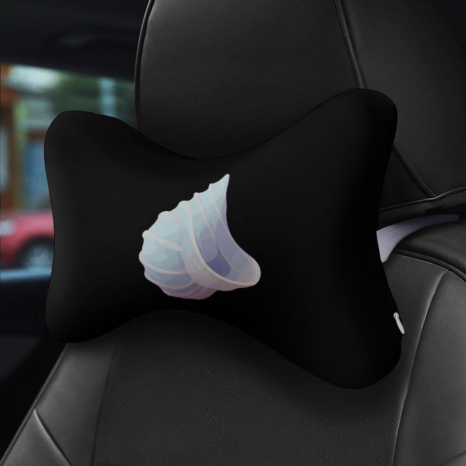 Seashells Conch 2 Pack Car Neck Pillow Car Headrest Soft Car Pillow for Most Cars