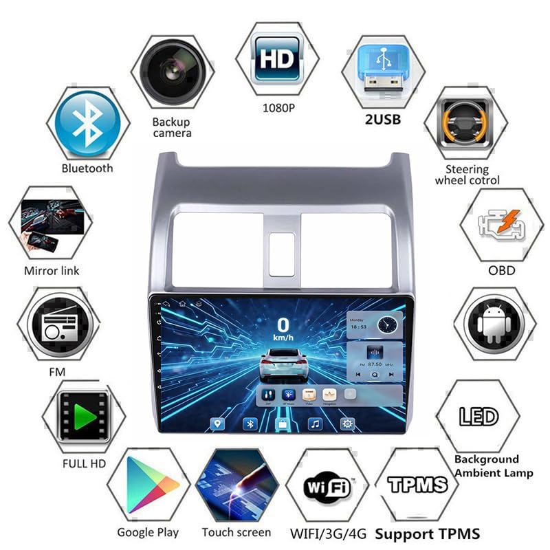 Autoradio Android 16 pour Airwave 2005-2010 avec écran tactile 9 pouces et GPS - 4