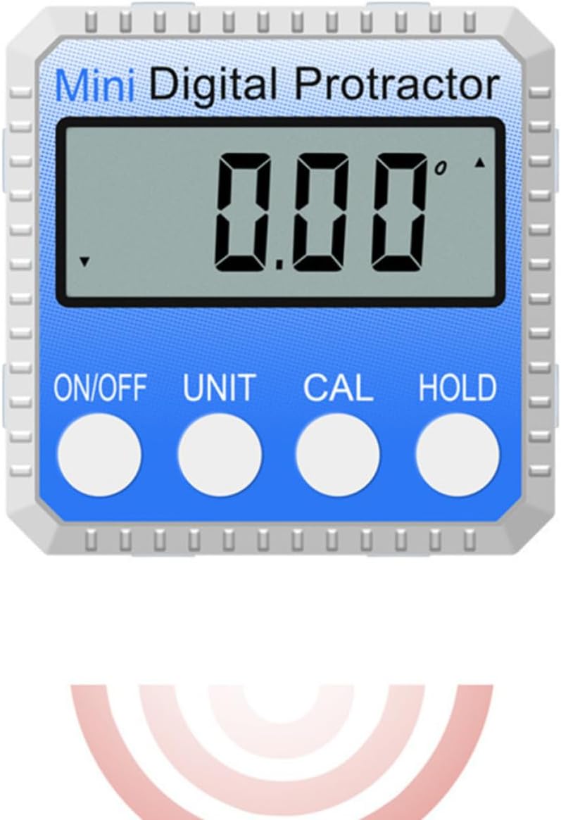 Ciieeo High Precision Electronic Protractor Digital Level Box with Zinc Alloy Body, 360 Degree Inclinometer Angle Gauge, Portable Size, Resolution 0.1°, for Automobile Maintenance
