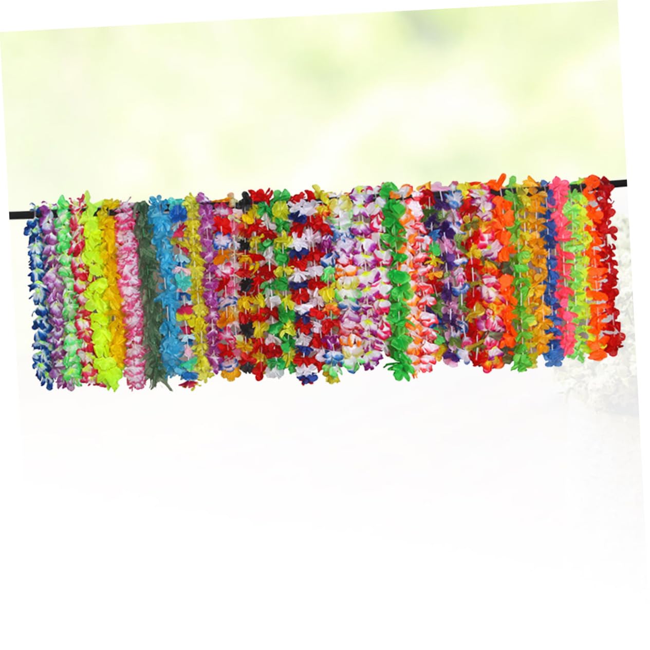 42stücke Hawaii Party Blumenkette Girlande Für Luau Fest Bunte Simulation Blumen Halskette Strand Party Dekoration Für Geburtstag Dekoration