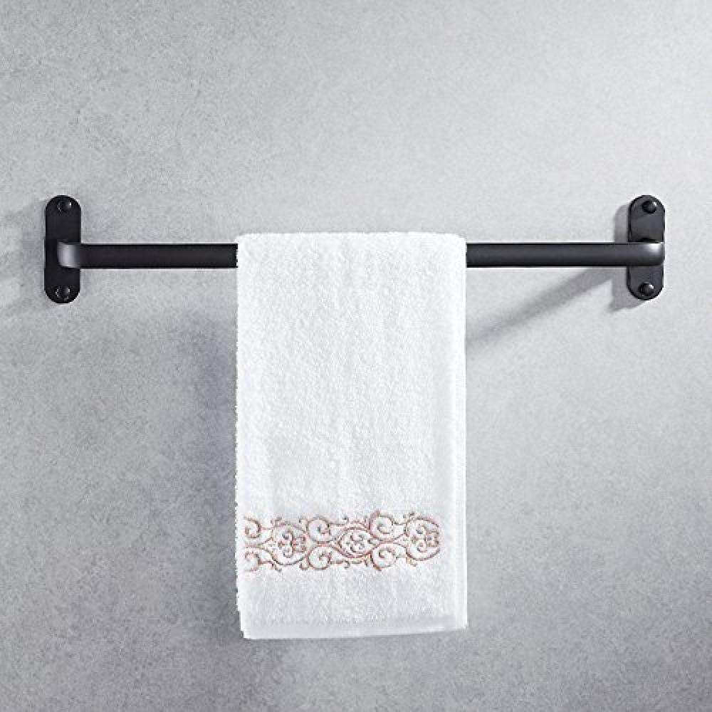 Barre de douche en aluminium spatial avec support mural anti-rouille sans trou