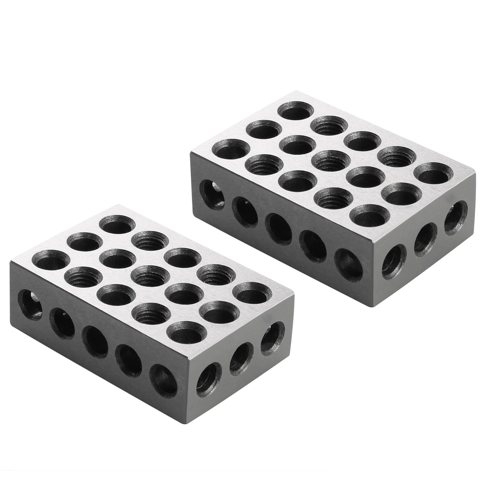 4 Pièces 23 Trous Précision 25-50-75 mm Blocs Jauge en Acier Trempé de Blocs Parallèles Outil de Fraisage de Machiniste Assorti