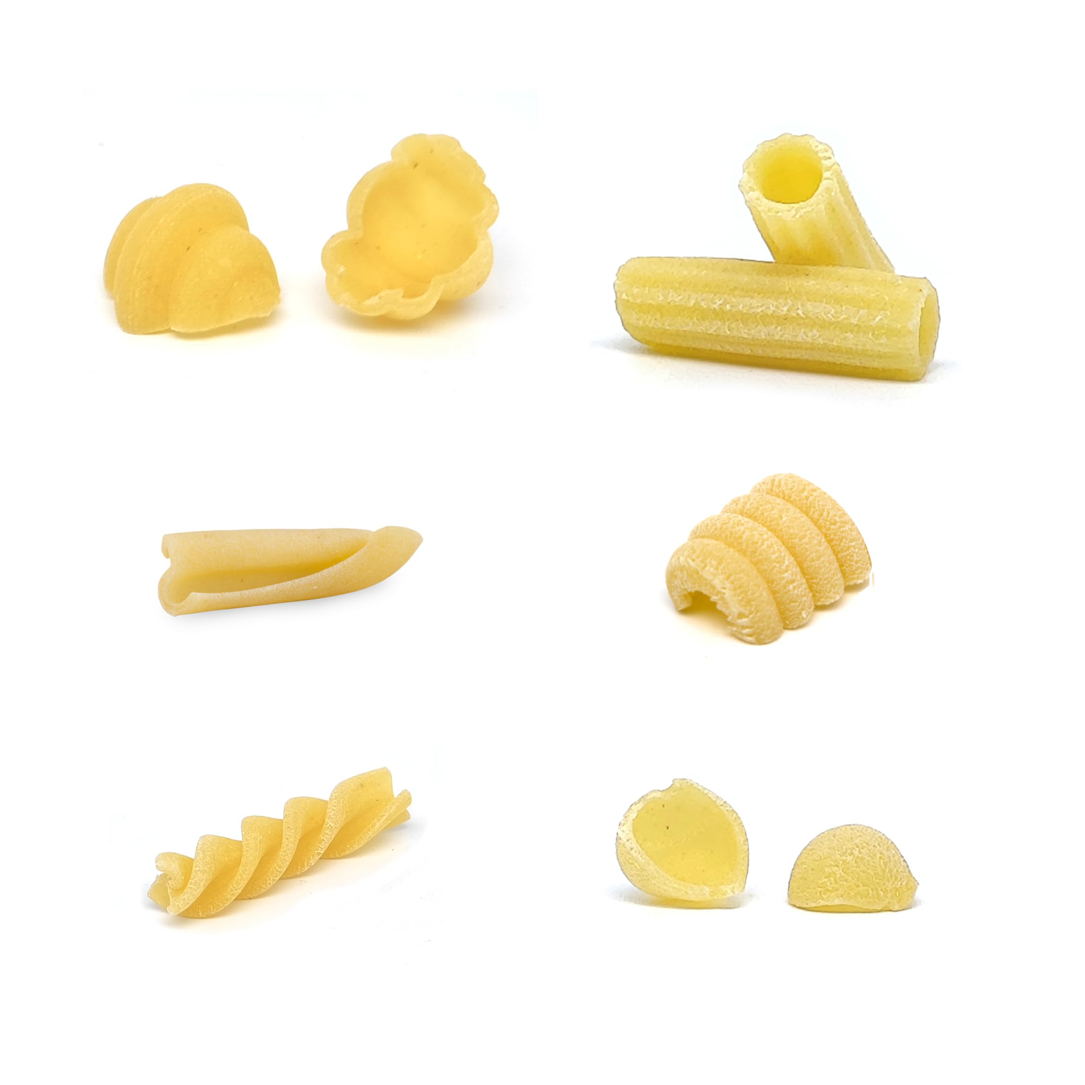 Pastidea – Kit trafila con 6 formati: Fusilli A3 8.5mm, Casarecce, Gnocco Napoletano, Maccherone Rigato, Orecchiette 15mm, Riccioli – compatibile con Philips Pasta Maker Avance e Serie 7000