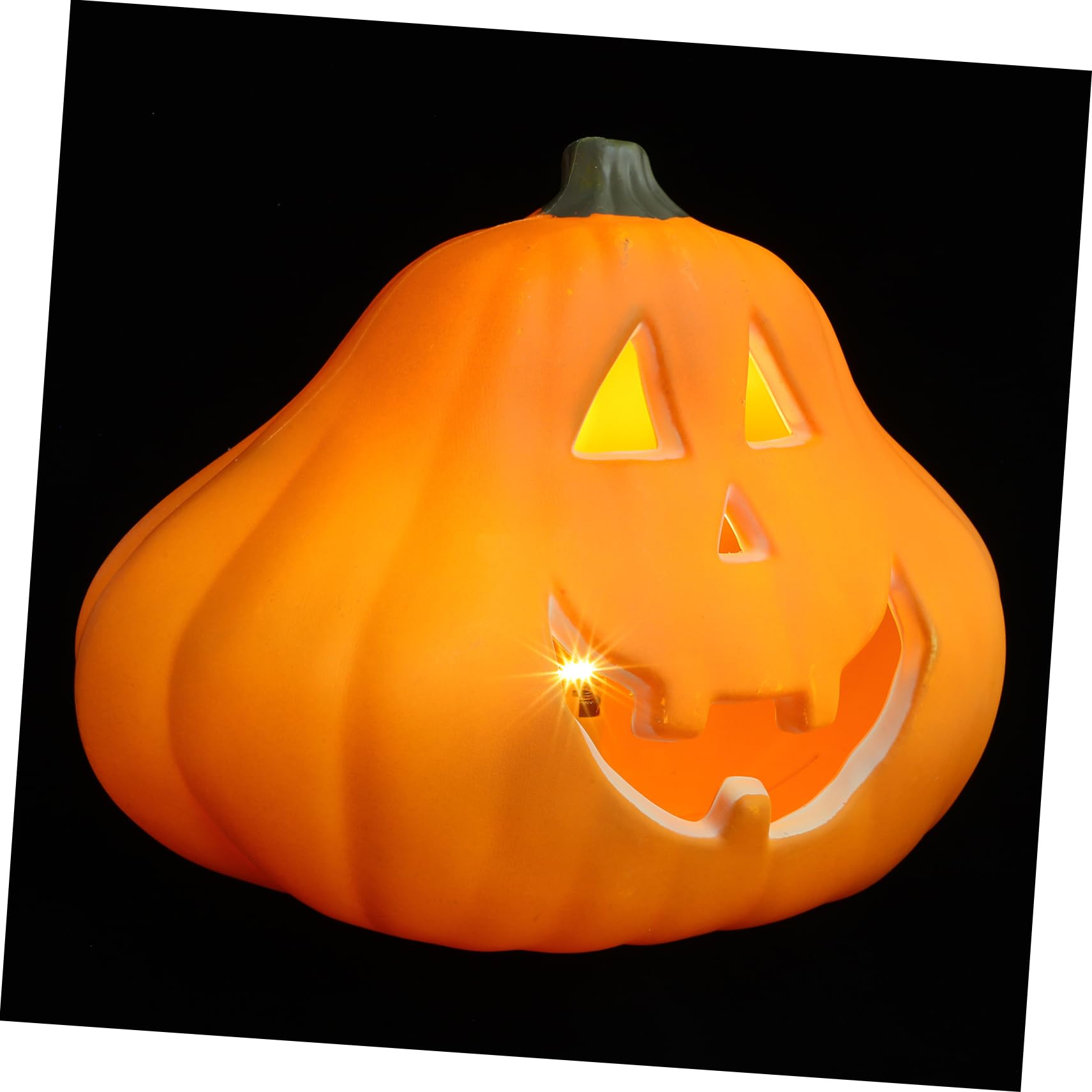 Lanterne citrouille LED Halloween lumineuse pour décoration extérieure et statue de jardin
