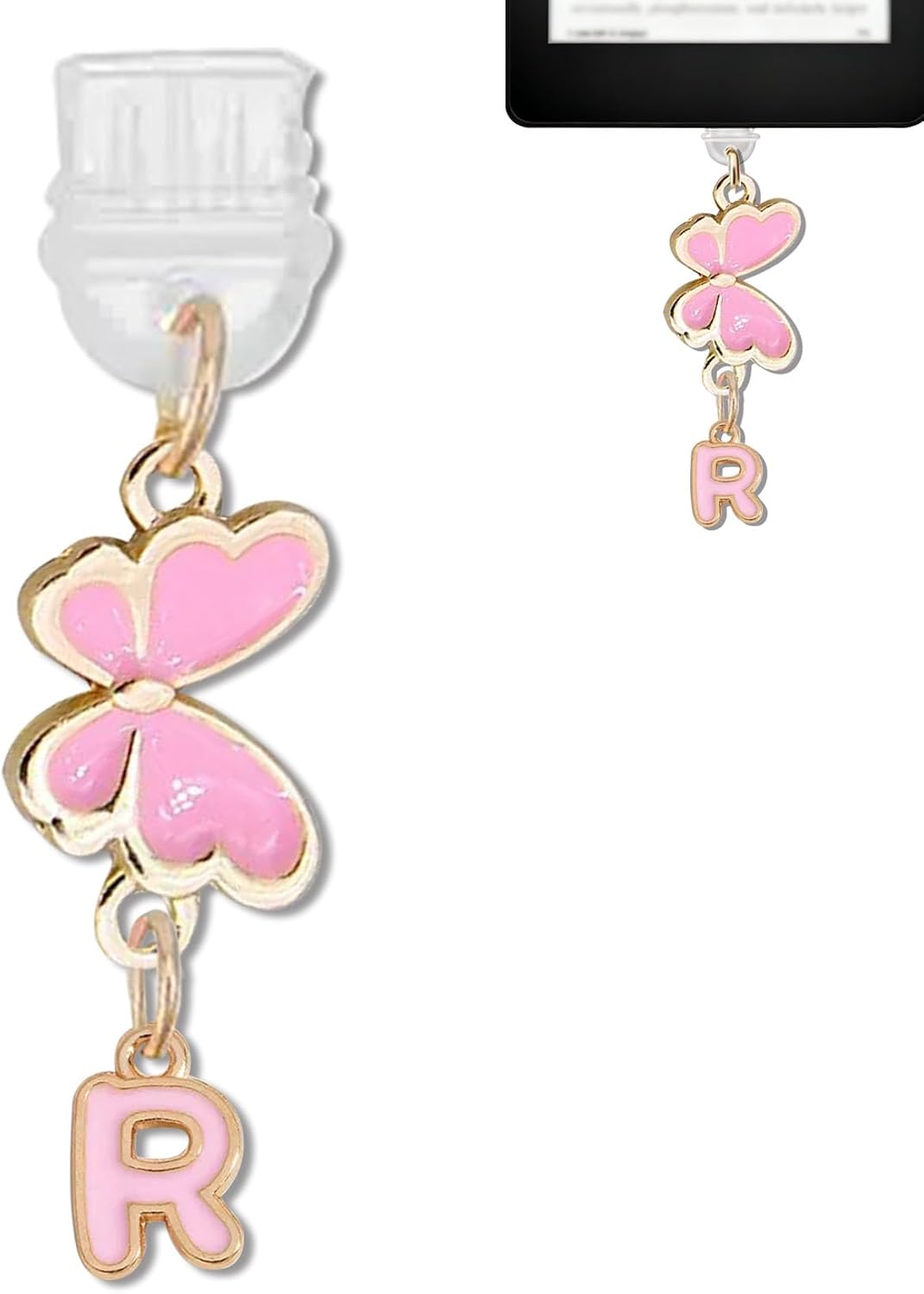 Charm for Kindle Dust Plug Charm Accessories,for Kindle Tablets Phone Ipad Type C Charging Port,Gift for Book Lovers