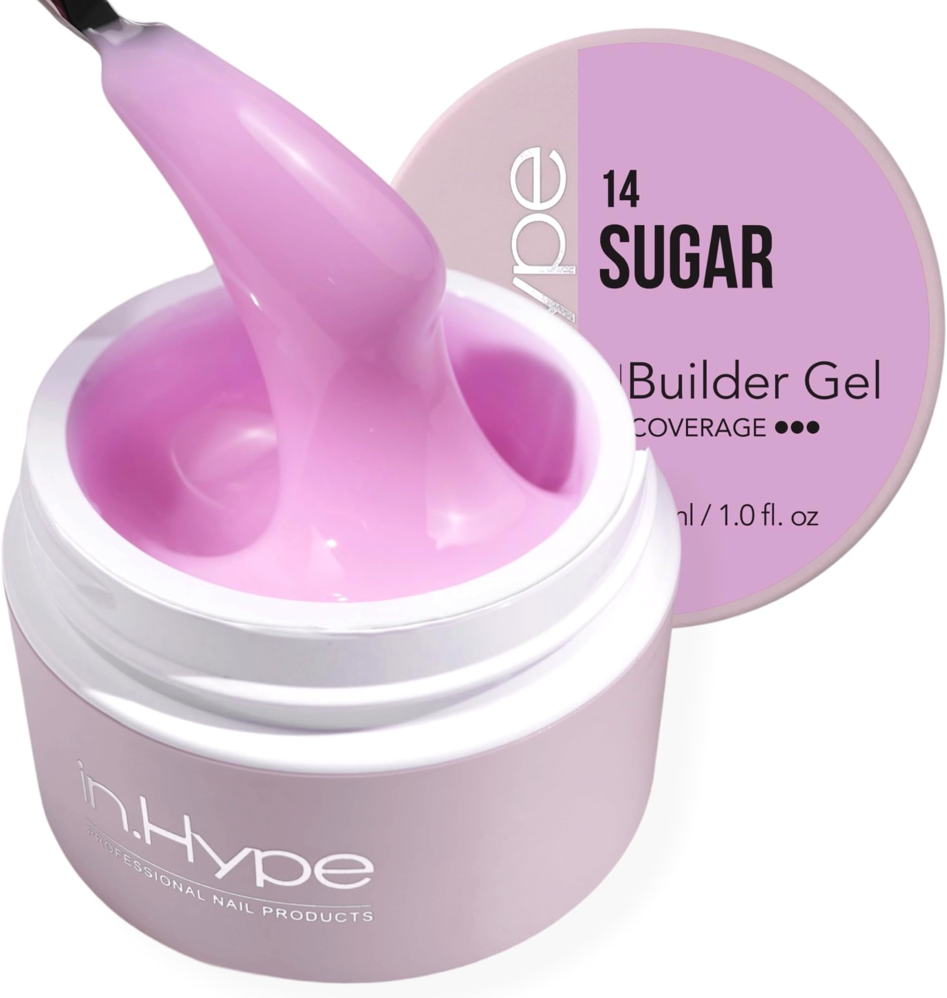 UV/LED Professional Hard/Builder Gel for Nail Extension/Strengthening/Overlays File Off (SUGAR)