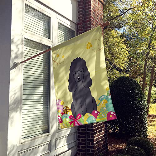 Œufs de Pâques caniche noir drapeau pour décorer votre jardin au printemps