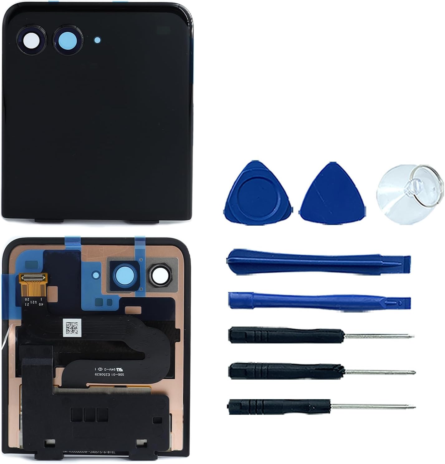 Razr 50 Ultra LCD Screen for Motorola Moto Razr + Plus 2024/Razr 50 Ultra XT2451-2 XT2451-1 Flip Front LCD Display Touch Screen Digitizer Assembly Replacement