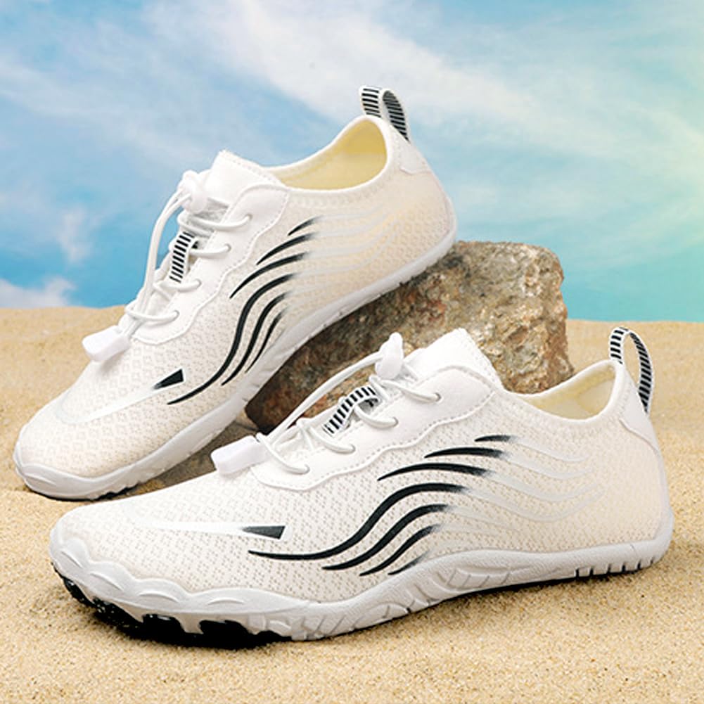 Zapatillas Agua Secado Rápido Unisex Parte Superior Tejido Transpirable Amortiguación Suave Ajuste Flexible Base Drenante Antideslizante para Playa Natación Fitness Viajes