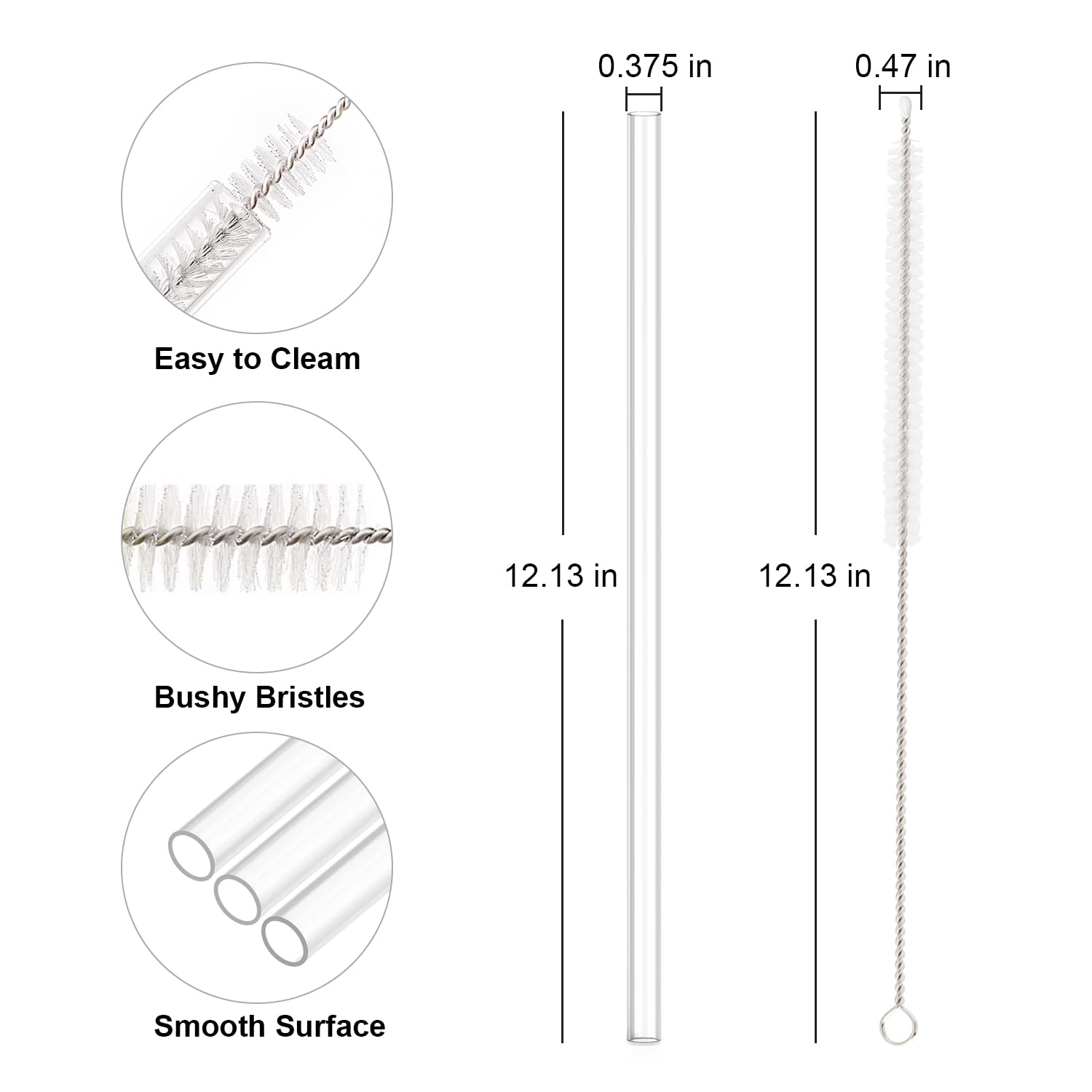 Lot De 6 Pailles De Rechange Pour Tasse De Voyage Stanley