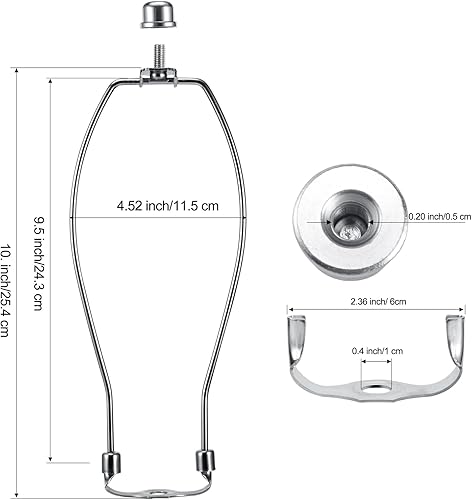 Miniatura 2 de Pack 2 accesorios de iluminación para lámpara de níquel de 10 pulgadas con bases de sillín desmontables, ligero, paquete de 2 accesorios de
