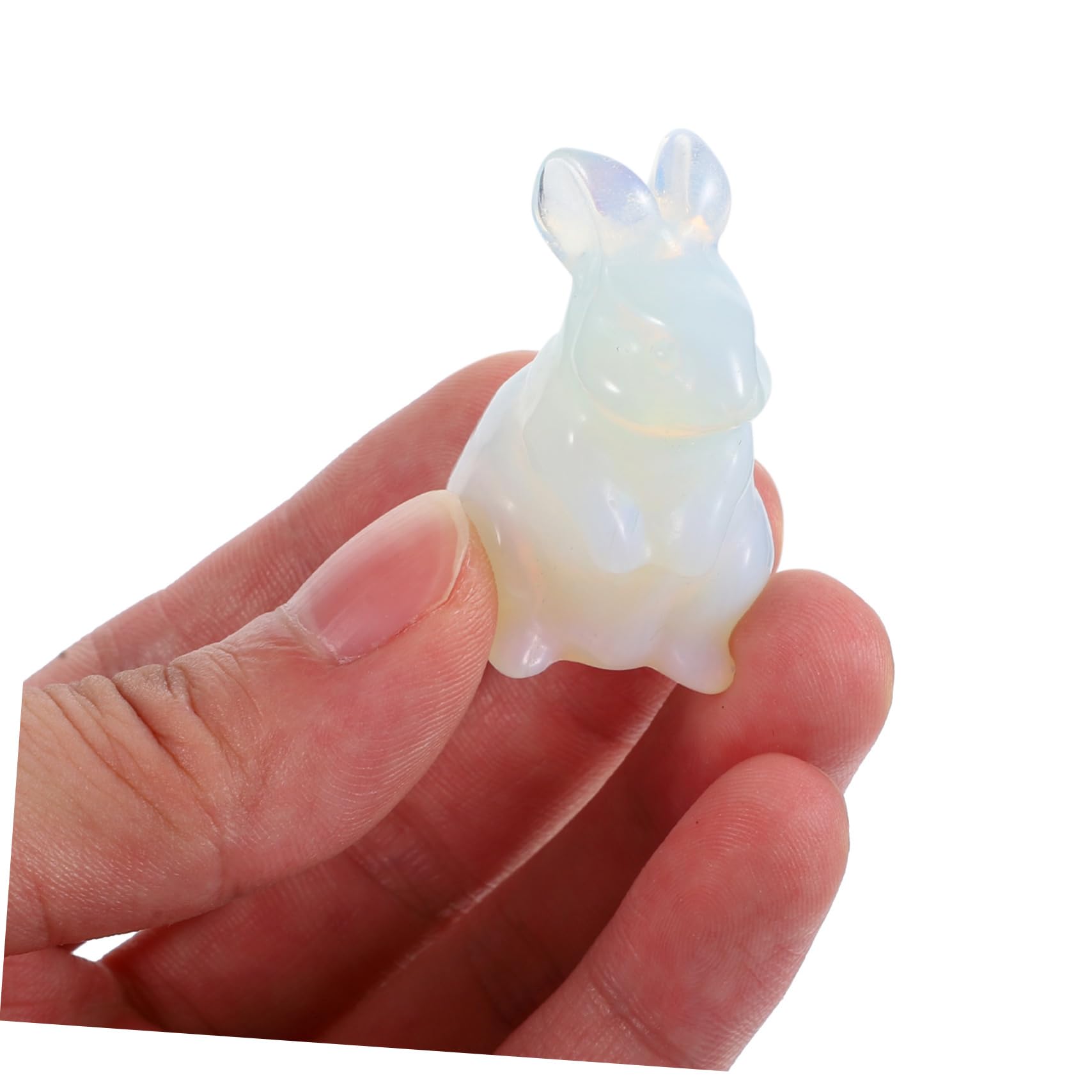 UKCOCO 3 Pièces Figurine Pierre de Lapin Adorable Statue Décorative pour Bureau et Jardin Accessoire de Décoration Élégant et Durable