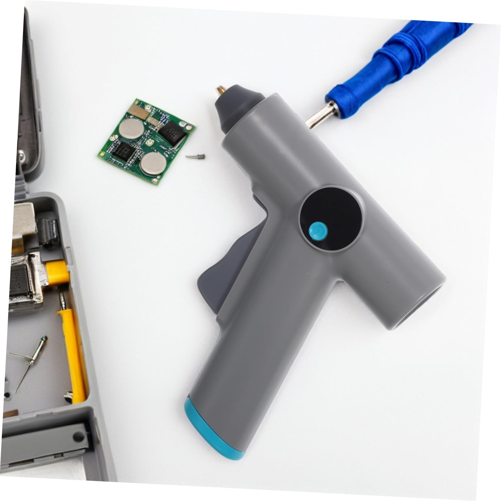 OUNONA per Colla Caldo Ricaricabile con Display Digitale Controllo Temperatura Batteria Design Compatto Fili per Riparazioni e Decorazioni Domestiche