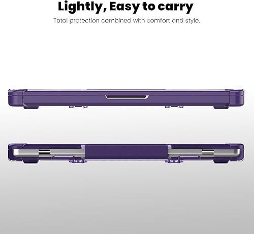Miniatura 60 de DTangLsm Funda rígida resistente para M4 MacBook Air de 15 pulgadas 2025 2024 2023 M4 M3 M2 A3241 A3114 A2941, resistente carcasa rígida resistente