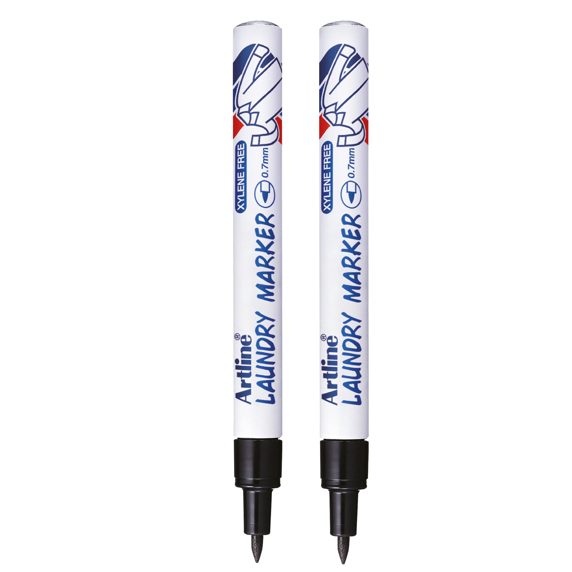 Artline Laundry Marker Pens (Black) Pack of 2