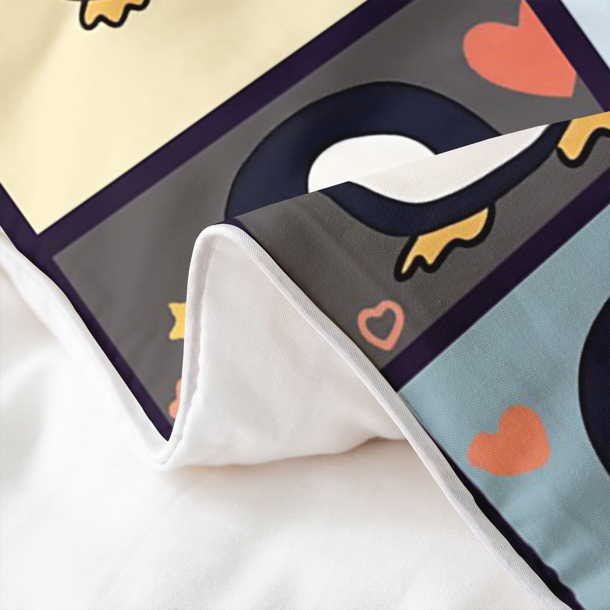 Homewish Penguin King Zestawy Poszwa Na Kołdrę Miłośnicy Pingwina Pościel Urocza Kreskówka Patch Pingwiny Poszewka Na Kołdrę Kawaii Urodziny Boże Narodzenie Zestaw Łóżek
