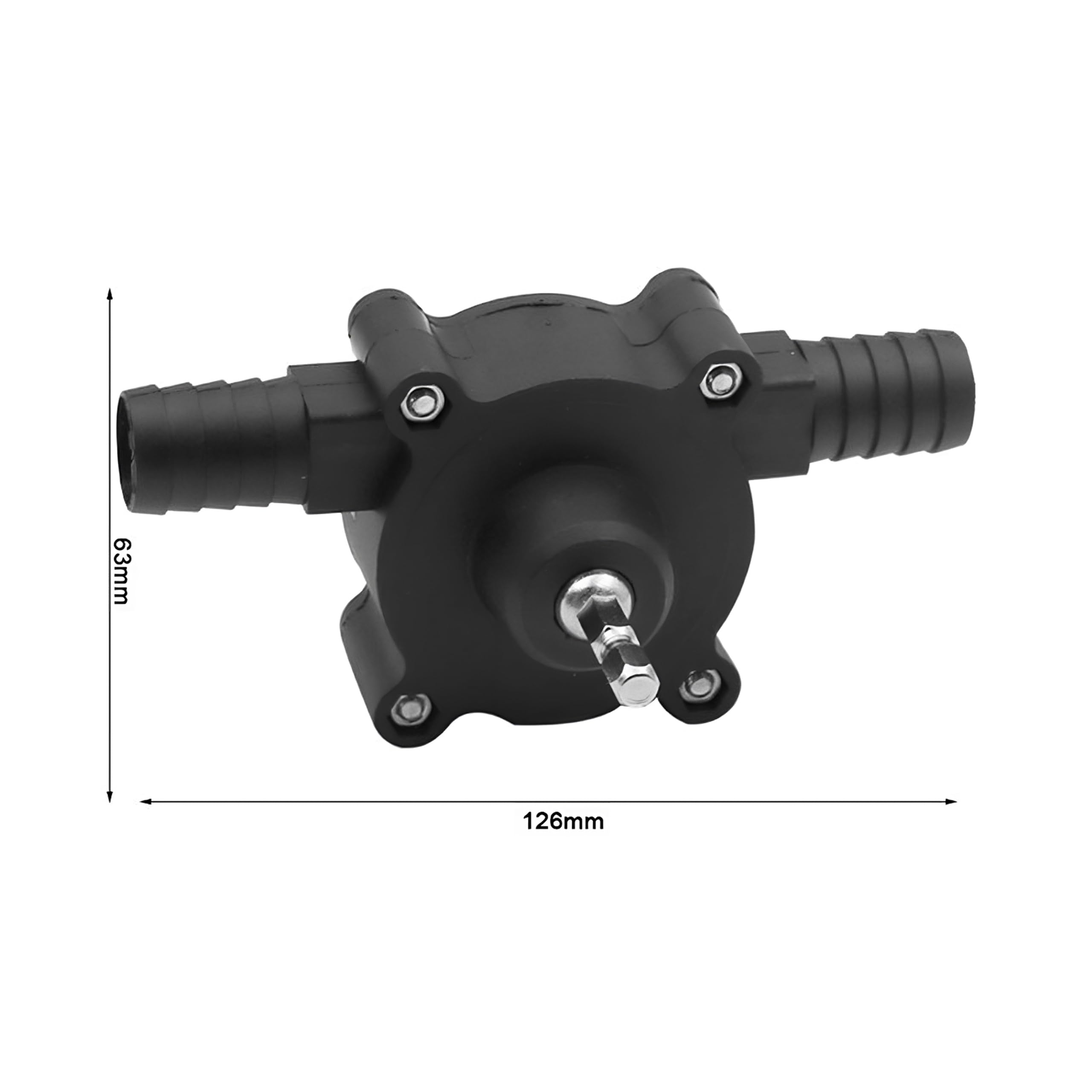 Retoo Bohrmaschinenpumpe 25 l/min 12-24V, Elektrische Mini Bohrmaschinen für Tragbar Elektrobohrpumpe, Passend für jede Bohrmaschine zum Um und Auspumpen von Wasser Mikro Selbstansaugende Pumpe Diesel