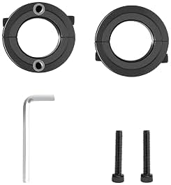 Kit de ahorro de silla de oficina industrial, soporte de cilindro de elevación de gas (acero inoxidable, negro) - Kit de reparación de sillas - Reemplazo de cilindro - 28 mm (2 piezas)