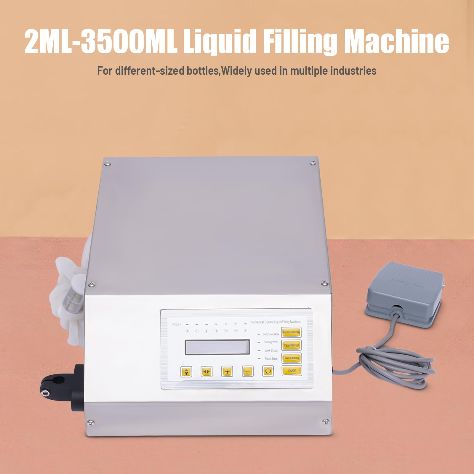 Macchina di riempimento liquido, 2-3500 ML LCD Filling Machine, Automatico Liquido Liquido Conteggio Pompa Riempitrice per acqua vino bevanda latte