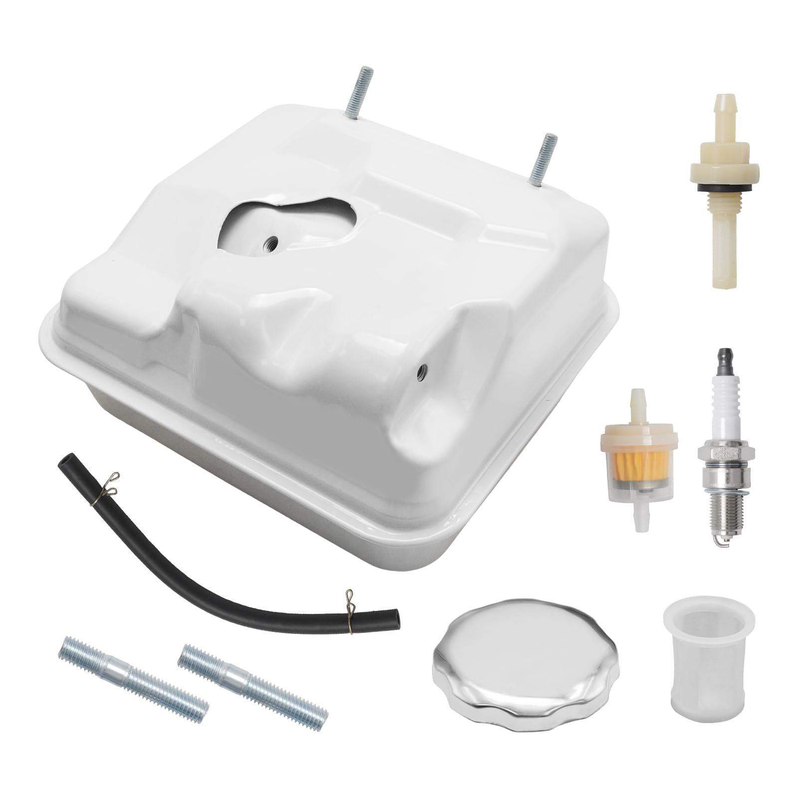 Motor Kraftstofftank-Kit, Ersatz für Honda GX240 GX270 GX340 8PS 9PS 11PS 13PS Motoren, einschließlich Kraftstofftank, Deckel und Filter, ersetzt 17510-ZE2-800ZC