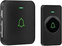 AVANTEK CB-11 Wireless Doorbell: Mini Waterproof Chime, 1000FT Range, 52 Melodies, 5 Volume Levels & LED Flash