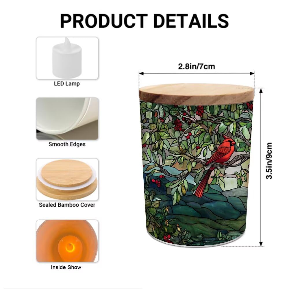Photophore arbre de vie en verre teinté pour bougie chauffe-plat, porte-bougie cardinal, lampe pour Saint-Valentin, fête, centre de table, salon