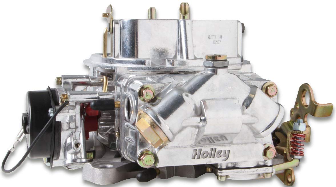 Amazon | NEW HOLLEY 650 CFM ダブルポンプキャブレター、光沢のある