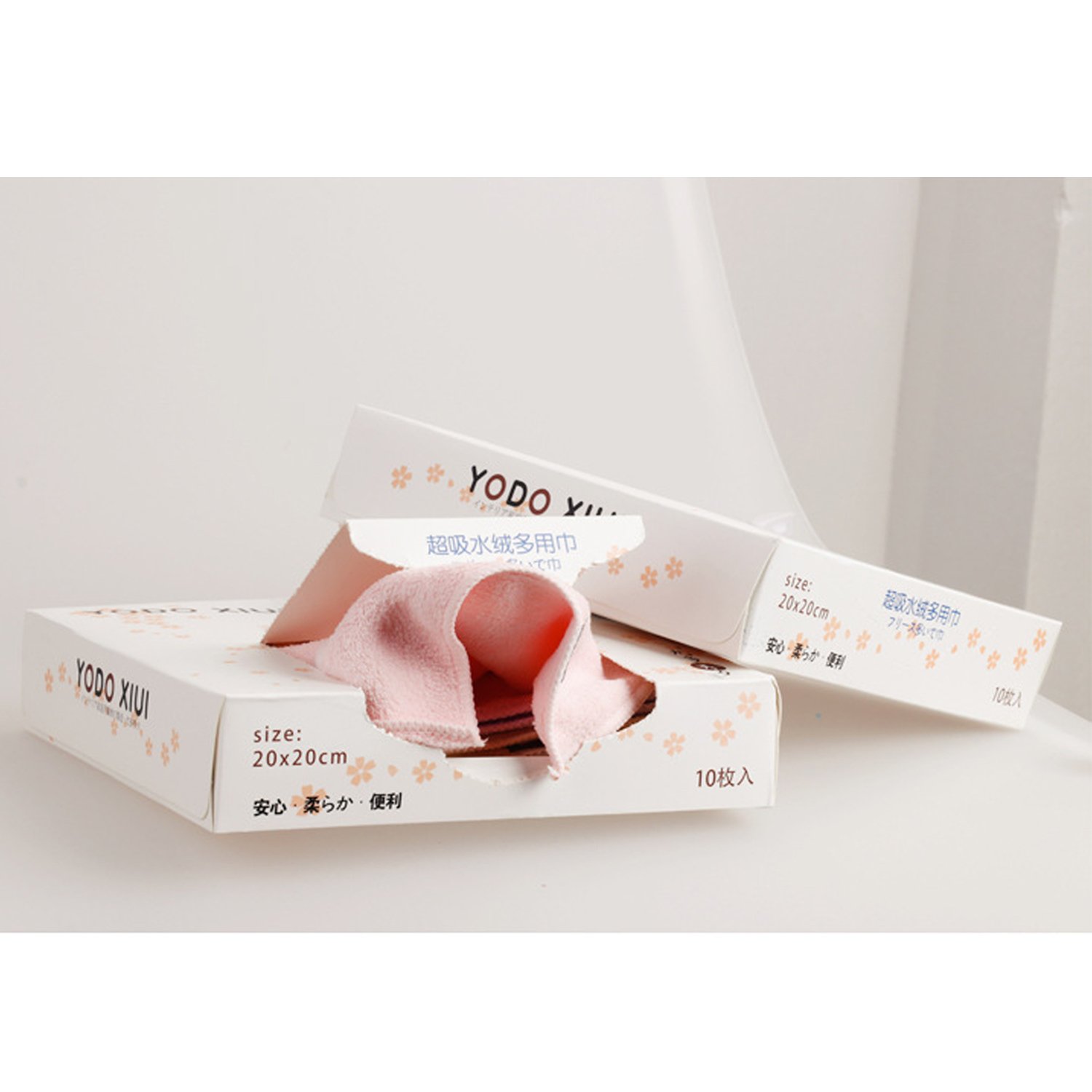 SONARIN Réutilisable Tissu microfibre Lingettes pour bébés Serviette bébé, plus douce, 100 lingettes(10 paquets)