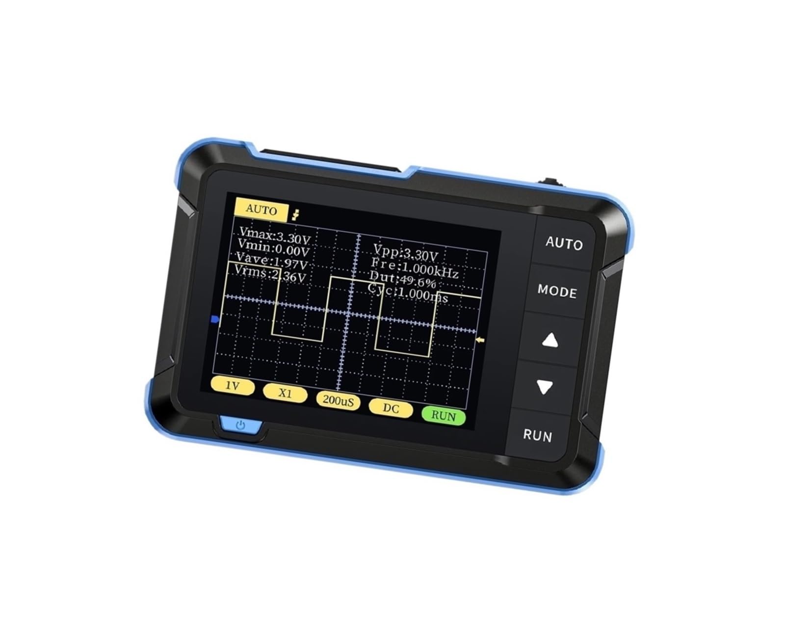Osciloscopio digital, mini portátil de mano 2 en 1 48 MS/s 10 MHz de ancho de banda herramienta de reparación electrónica, DSO510 DSO152 DSO153(DSO152)