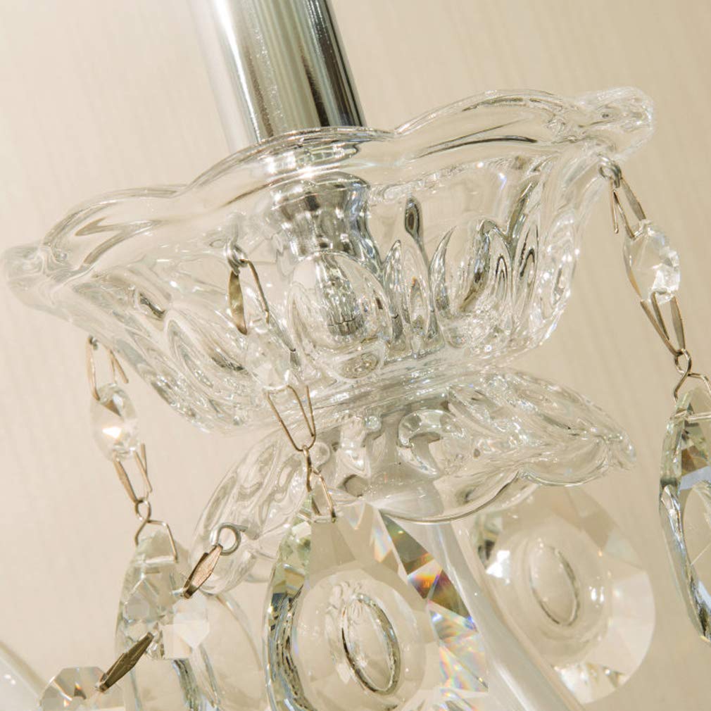 E14 Wandleuchte Elegante Kerzen Kristall Korridor Treppen Lampe, K9-Kristallleuchter Modern Wandlampe für Schlafzimmer Wohnzimmer Esszimmer Flur Aisle Balkon Bar Büro Klassisch Wandspots (2-licht)