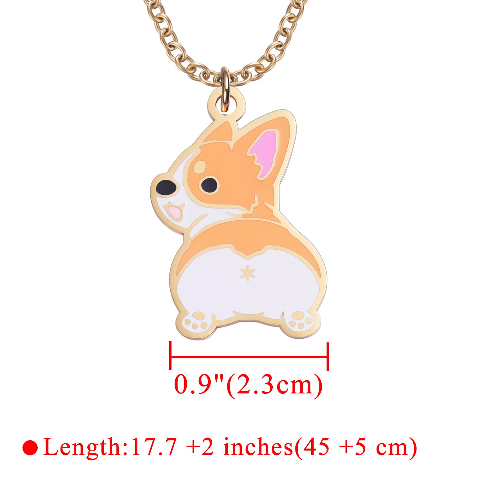 Melix Home Collana con ciondolo a forma di cane, grazioso gioiello per amanti dei cani, regalo ideale per appassionati e proprietari di animali domestici