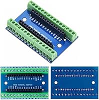 Vista 1 de WWZMDiB Expansion Board Compatible with for Arduino Nano Family Nano 3.0 ESP32 Every Breakout Shields Board (3Pcs Blue)