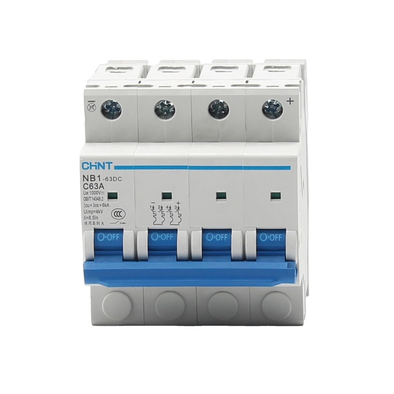 Disyuntor de CC NB1-63DC Tipo C para dar estabilidad a la energía solar de tu vivienda aislada