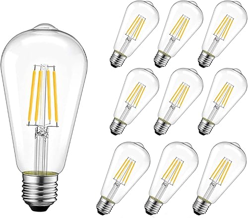 Welsun Bombillas LED de 3 V, blanco cálido, 2700 K, E26E27 Edison lámpara de base de tornillo estándar de 2 W 20 W equivalente a halógeno, paquete