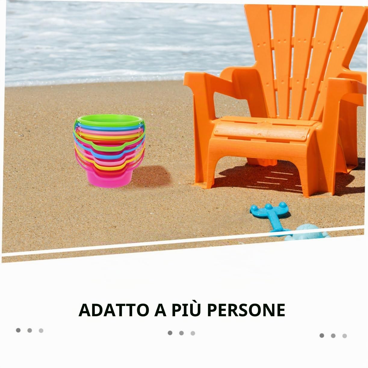 SUPVOX 12 Secchielli Per La Sabbia Da Spiaggia Secchielli Da Spiaggia Indispensabili Per La Sabbia Per La ia Per La ia Da ia Indispensabili Per