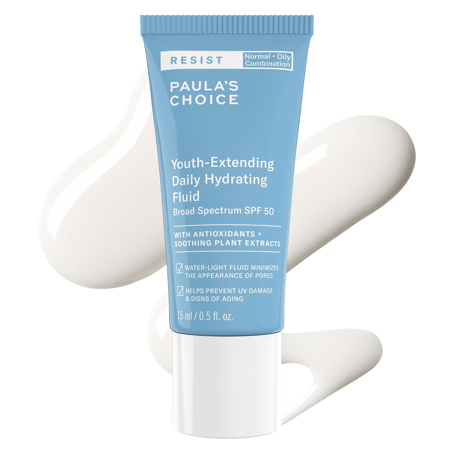Paula’s Choice RESIST Daily Hydrating Fluid Face Moisturizer with SPF 50 Sunscreen, Face Sunscreen for Oily Skin, Chamomile & Vitamin E, UVA/UVB Protection, Fragrance-Free, TSA Friendly Paula’s Choice RESIST Daily Hydrating Fluid Face Moisturizer with SPF 50 Sunscreen, Face Sunscreen for Oily Skin, Chamomile & Vitamin E, UVA/UVB Protection, Fragrance-Free, TSA Friendly