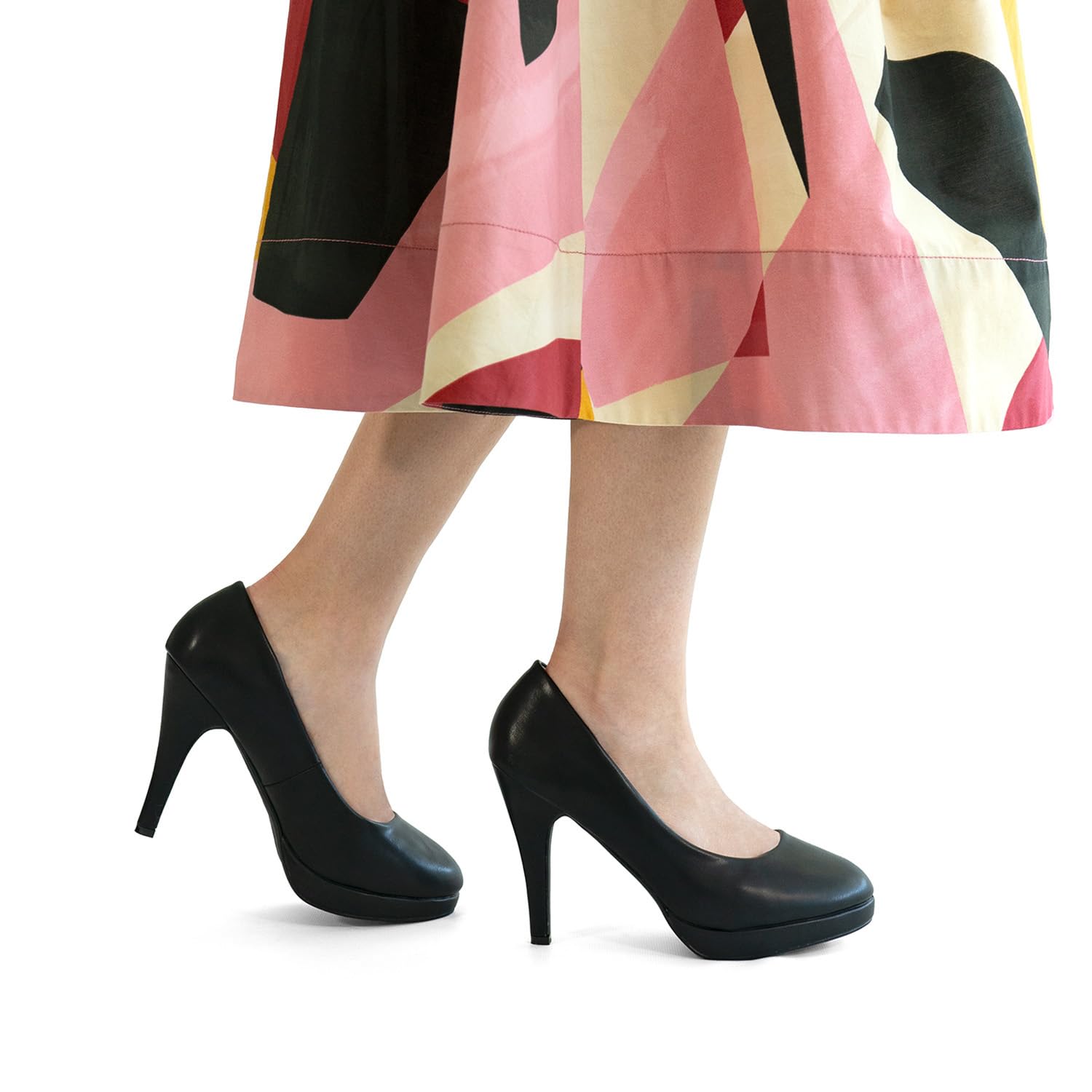 Andrés Machado - Élégants Escarpins à Plateforme pour Femmes/Filles - AM554 - Bout Arrondi - Talons Fins - pour l´été et l´Hiver - Petites et Grandes Pointures 32/35-42/45