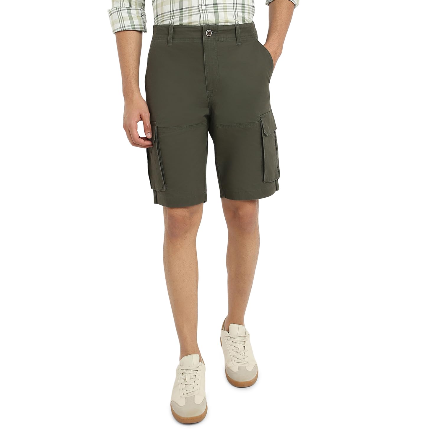 Men Regular Fit Solid Pattern Cotton Blend Casual Shorts-image-36
