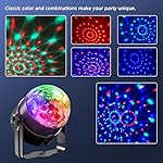 3-Pack Sound Activated Party Lights with Remote Control Dj Lighting, Disco Ball Light Projected Effect Dancing Lights, Strobe Lamp for Parties Supplies Birthday Christmas Bar KTV Decorations - Image 3