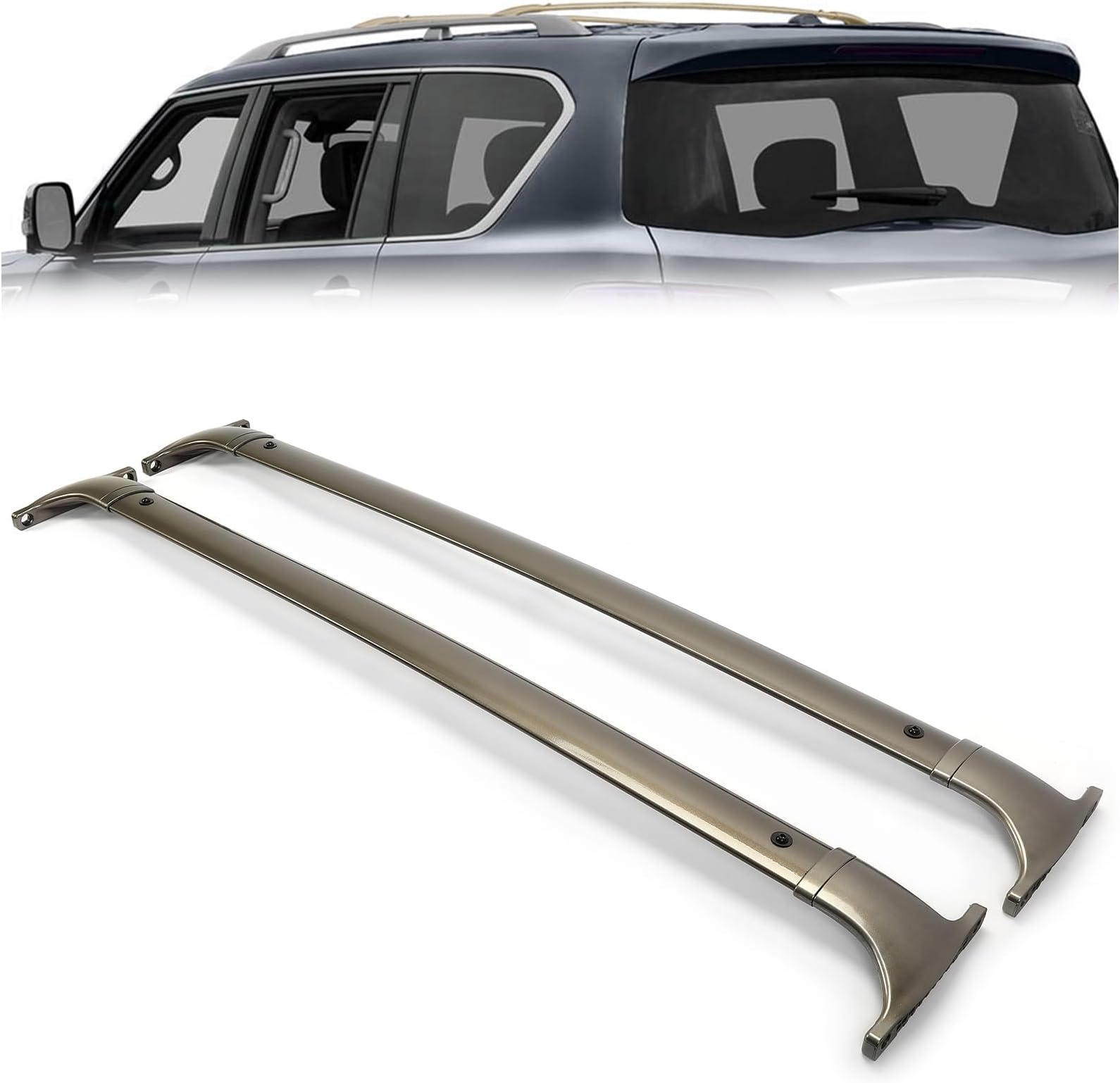US Silver roof Cargo Rack for Infiniti QX56 QX80 20112021 2022 2023 Roof Racks