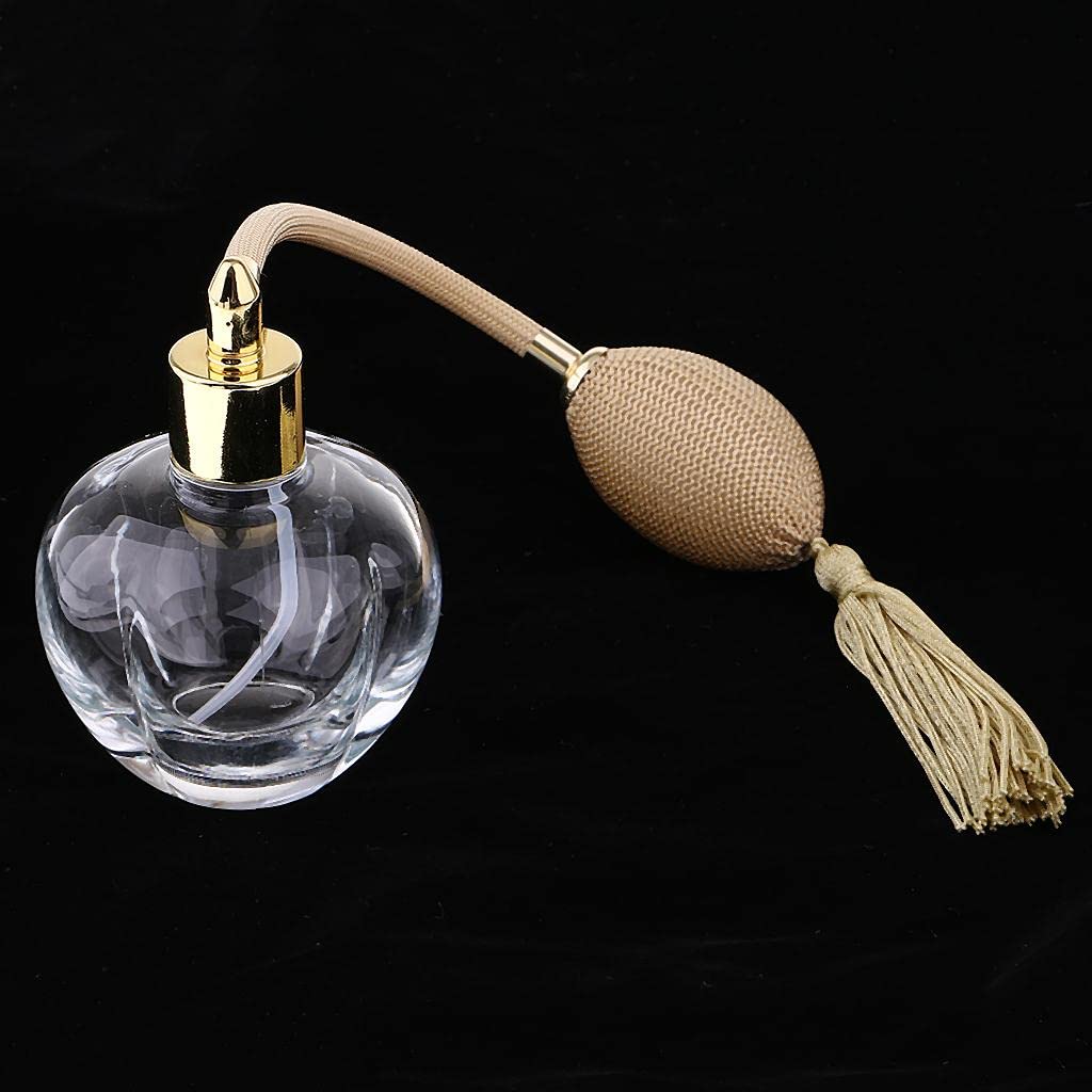 Leere Kristall Parfümflasche, 100 Ml Sprühflasche, Gelb