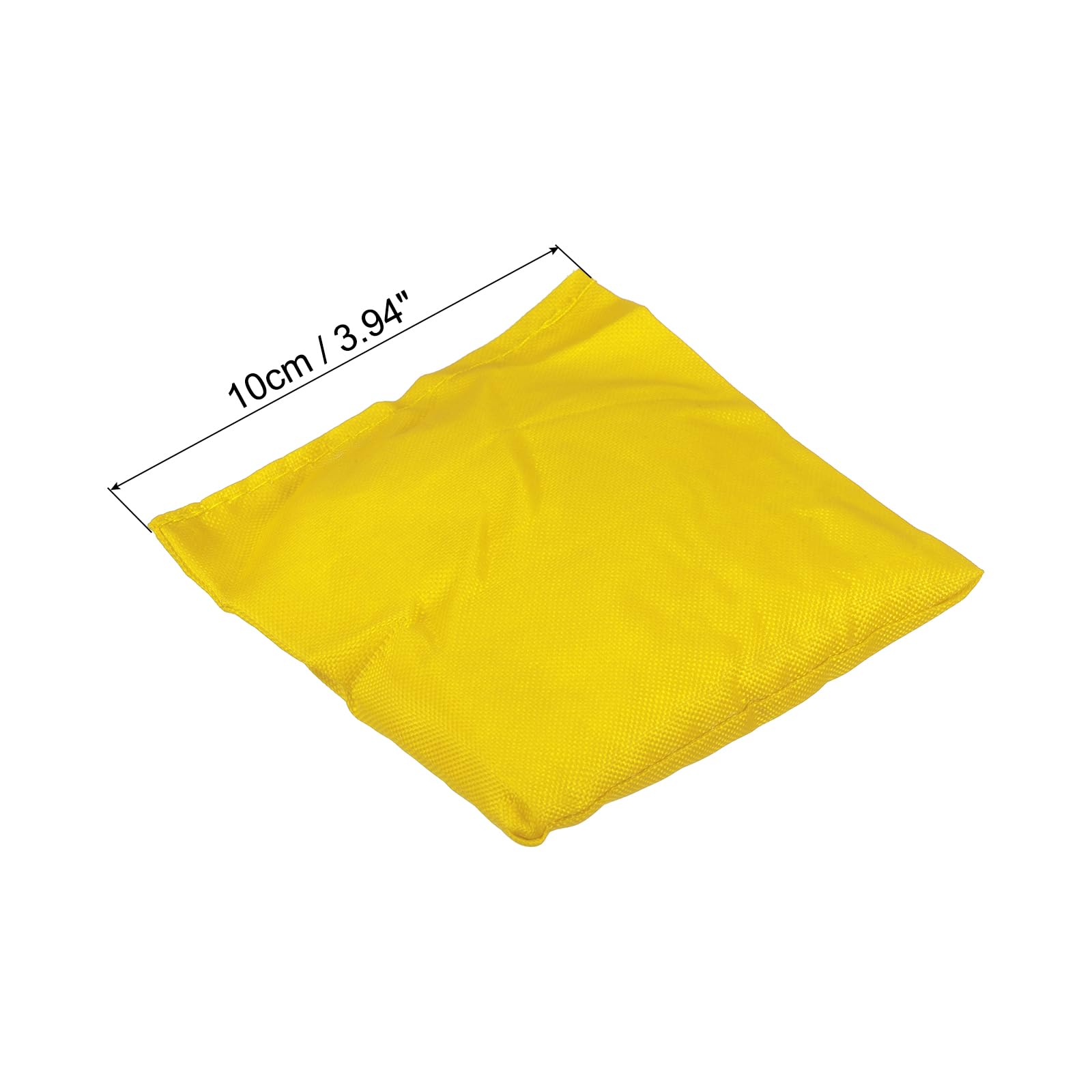 PATIKIL Cornhole Bean Bags, 2 Pack Canvas Sandbag for Carnival Outdoor Yard Party Hand Tossing, Yellow - Image 2